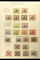 1907-1941 MINT COLLECTION  In Hingeless Mounts On A Two-sided Page, ALL DIFFERENT, Inc 1907-10 Vals To 1s Wmk Upright Pe - Papua Nuova Guinea