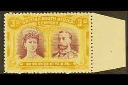 1910  3d Magenta And Yellow Ochre, Double Head, SG 136, Very Fine Marginal Mint. For More Images, Please Visit Http://ww - Other & Unclassified