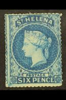 1861  6d Blue, SG 2, Clean Cut Perforation (nearer To Intermediate Than Rough), Fresh Mint With Good Colour And Large Pa - Isola Di Sant'Elena