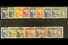 1938-44  Complete Set, SG 131/140, Fine Cds Used. (14 Stamps) For More Images, Please Visit Http://www.sandafayre.com/it - Sint-Helena