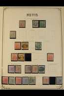 1861-90 MINT & USED COLLECTION  We See 1862 1d Dull Lake & 1s Green Unused, 6d Grey-lilac Used, 1867-76 1d Unused, 4d &  - St.Christopher-Nevis & Anguilla (...-1980)