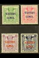 1935 - 1942  Postal Fiscal Set Complete, On Wiggins Teape Paper, SG 194a/d, Fine And Fresh Mint. Rare Set. (4 Stamps) Fo - Samoa (Staat)