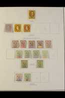 1869-1950 MINT COLLECTION  On Pages, Includes 1869 3c (with Full Gum, Small Thin), 1875 2c, 1888-97 Definitives Range Un - Sarawak (...-1963)