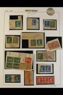 POSTES SERBES HANDSTAMPS.  1917 Interesting Collection Of Used French Stamps With Values To 40c & 50c (x2), Mostly On Pi - Servië