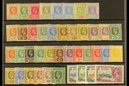 1912-36 ALL DIFFERENT MINT COLLECTION  Presented On A Stock Card & Includes 1912-16 Range To 30c, 1917-22 MCA Wmk Range  - Seychelles (...-1976)