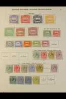 1907-1935 ALL DIFFERENT MINT COLLECTION  Presented On A Double Sided Album Page. Includes 1907 Set (5d, 6d & 1s Without  - Salomonen (...-1978)