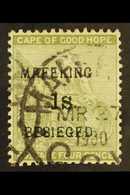 CAPE OF GOOD HOPE  MAFEKING SIEGE 1900 1s On 4d Green With COMMA After "MAFEKING" Missing, SG 5 Variety (surcharge Setti - Ohne Zuordnung