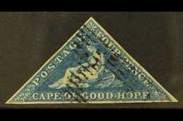 CAPE OF GOOD HOPE  1853 4d Deep Blue On Slightly Blued, SG 4, Used With 3 Margins. For More Images, Please Visit Http:// - Ohne Zuordnung