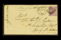 CAPE OF GOOD HOPE.  1869 (7 Jly) Env From Ireland To Capt. The Hon G. L. Cochrane, HMS Peterel, Cape Of Good Hope, Endor - Unclassified