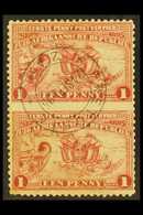 TRANSVAAL  1895 1d Red Penny Post IMPERF BETWEEN Vertical Pair, SG 215ca, Very Fine Used. For More Images, Please Visit  - Ohne Zuordnung