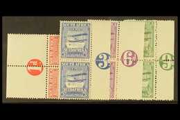 1925 AIR ISSUE  Marginal Value Inscriptions On 1d (block Of Four) And Vertical Pairs Of 3d, 6d And 9d, SG 26/29, Mint Wi - Ohne Zuordnung