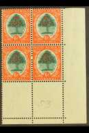 1933-48  6d Green & Orange-vermilion, Die II, SG 61c, Never Hinged Mint Corner Block Of 4. For More Images, Please Visit - Unclassified