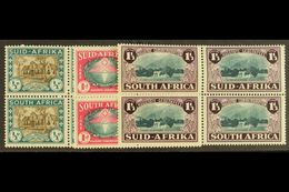 1939  Huguenot Anniversary Set, SG 82/84, In Never Hinged Mint Blocks Of Four. (12) For More Images, Please Visit Http:/ - Ohne Zuordnung