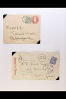 KING'S HEADS COVERS  Group Of Covers, We Note 1917 & 1918 Censored Covers, Each Franked 2½d, Both With "New Moon" (shift - Ohne Zuordnung