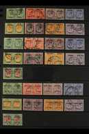 1923-1926 FINE USED COLLECTION  On A Stock Page, All Different Horizontal Pairs, Includes 1923 Set To 1s3d, 1923-26 14mm - South West Africa (1923-1990)