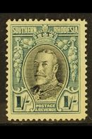 1931-37  1s Black & Greenish Blue - Perf 14, SG 23b, Fine Mint For More Images, Please Visit Http://www.sandafayre.com/i - Rhodesia Del Sud (...-1964)