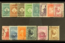 1931  Montserrat Monastery Set Complete Including Express, SG 713/725,E731, Very Fine Used (10c Og). (14 Stamps) For Mor - Altri & Non Classificati