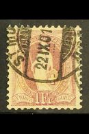 1882-1903  1f Claret, Perf.11½x12, Impressed Watermark, Zumstein 71E, SG 160, Very Fine Used. For More Images, Please Vi - Other & Unclassified