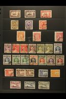 1887-1968 USED COLLECTION  Presented On Stock Pages. Includes A Small 19th Century Range To 24c, 1909 Opt'd Range To 14s - Tailandia