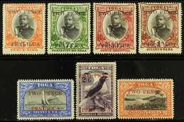 1923-24  Surcharges Complete Set, SG 64/70a, Fine Mint, Fresh Colours. (7 Stamps) For More Images, Please Visit Http://w - Tonga (...-1970)