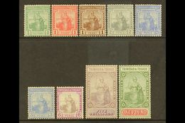 1921-22  Britannia Set, SG 206/15, Never Hinged Mint (9 Stamps) For More Images, Please Visit Http://www.sandafayre.com/ - Trindad & Tobago (...-1961)