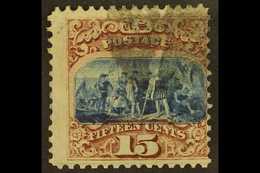 1869  15c Blue And Brown, Type I With Grill, Scott 118, SG 120, Good Used With Light Cancel. For More Images, Please Vis - Other & Unclassified