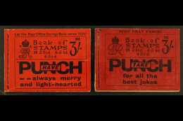 1935-1937 BOOKLETS  Two 3s "Punch" Empty Booklets, 1935 KGV SG BB29 & 1937 KGVI SG BD21, When Full Cat £550 & £1900 Resp - Altri & Non Classificati