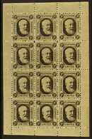 NATIONAL TELEPHONE COMPANY LIMITED  1884 1d Black, Barefoot 1, A Very Fine Never Hinged Mint Complete SHEETLET OF TWELVE - Other & Unclassified