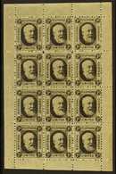 NATIONAL TELEPHONE COMPANY LIMITED  1884 1d Black, Barefoot 1, A Very Fine Never Hinged Mint Complete SHEETLET OF TWELVE - Altri & Non Classificati