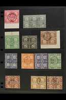 POSTAGE DUES  1924-1955 USED MULTIPLES. A Very Fine Used All Different Group Of BLOCKS Of 4 (plus One Block Of 6) On A S - Sonstige & Ohne Zuordnung