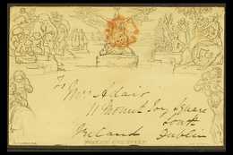 1840 MULREADY ENVELOPE.  (Oct 1st) 1d Envelope, (A162) Forme 3, Printed In Black With Red Maltese Cross Cancel To Front, - Sonstige & Ohne Zuordnung