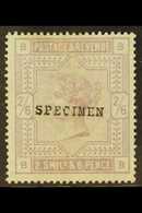 1883-84  2s6d Lilac On Blued Paper With "SPECIMEN" Overprint Type 9 (SG 175s, SG Spec K9s), Mint With Large Part Og, Sma - Sonstige & Ohne Zuordnung