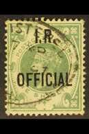 OFFICIALS  1887 1s Green I.R.OFFICIAL, SG O15, Very Fine Used With Oval Registered Cancel. Cat £325. For More Images, Pl - Sonstige & Ohne Zuordnung