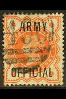 OFFICIALS  ARMY ½d Vermillion "OFFICIAI" Overprint, Very Fine Used For More Images, Please Visit Http://www.sandafayre.c - Sonstige & Ohne Zuordnung