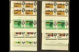 1964  International Geographical Congress Ordinary & Phosphor Sets (SG 651/54 & SG 651p/54p) In CYLINDER NUMBER BLOCKS O - Other & Unclassified