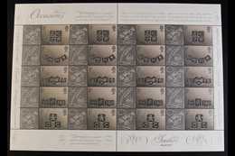 CONSIGNIA "SMILER" SHEET  2001 (5 June) "Occasions" (Ingots) Complete Sheet, SG LS4, Superb Never Hinged Mint. For More  - Other & Unclassified