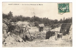 ESSONNE  /  SAINT-CHERON  /  LES  CARRIÈRES  PERNOUD  Et  MARRE  ( Mines D' Or, Orpailleurs, Orpaillage )/  Edit. DUFOUR - Saint Cheron