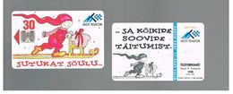 ESTONIA -  EESTI TELEFON  -   1998  CHRISTMAS - USED - RIF.10559 - Noel