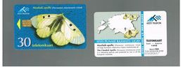 ESTONIA -  EESTI TELEFON  -   1998  BUTTERFLIES: CLOUDED APOLLO                        - USED - RIF.10563 - Butterflies