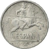 Monnaie, Espagne, 10 Centimos, 1945, SUP, Aluminium, KM:766 - 10 Centiemen