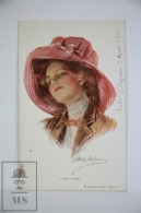 Original Postcard Lady With Large PinkHat - Philip Boileau - Ed. Reinthal & Newman N 286 - I Don´t Care - Boileau, Philip