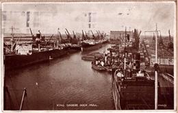 Real Photo King George Dock Hull Posted 1927 Photo Postcards - Hull