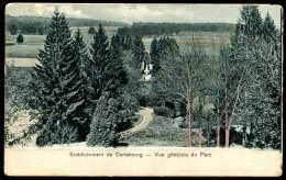 CP   Paliseul   ---   Etablissement  Carlsbourg  --  Vue Générale Parc  --  1910  ?  --  Colorisé - Paliseul