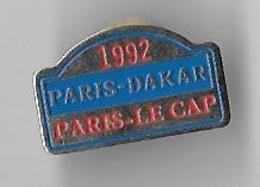 Vends   Pin's Paris DAKAR Paris Le Cap 1992 - Autorennen - F1