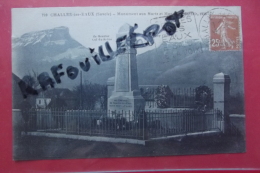 Cp Challe Les Eaux Monument Aux Morts Et Mont Granier N 729 - Monumenti Ai Caduti