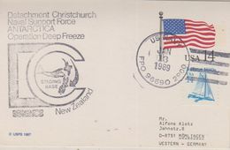 USA 1989 Operation Deep Freeze Naval Support Force Antarctica Postal Stationery Ca Jan 13 1989 (38511) - Autres & Non Classés