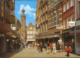 Netherlands - Postcard Unused - Venlo - Meat Street, Background City Hall - Venlo