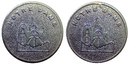 02438 GETTONE JETON TOKEN NOTRE DAME VARIANTE RELIEF - Autres & Non Classés