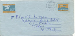 RSA South Africa Aerogramme Sent To Austria Durban 17-3-1975 - Poste Aérienne