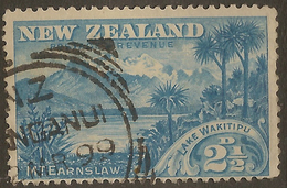 NZ 1898 2 1/2d Blue Wakitipu SG 249 U #AIP115 - Used Stamps